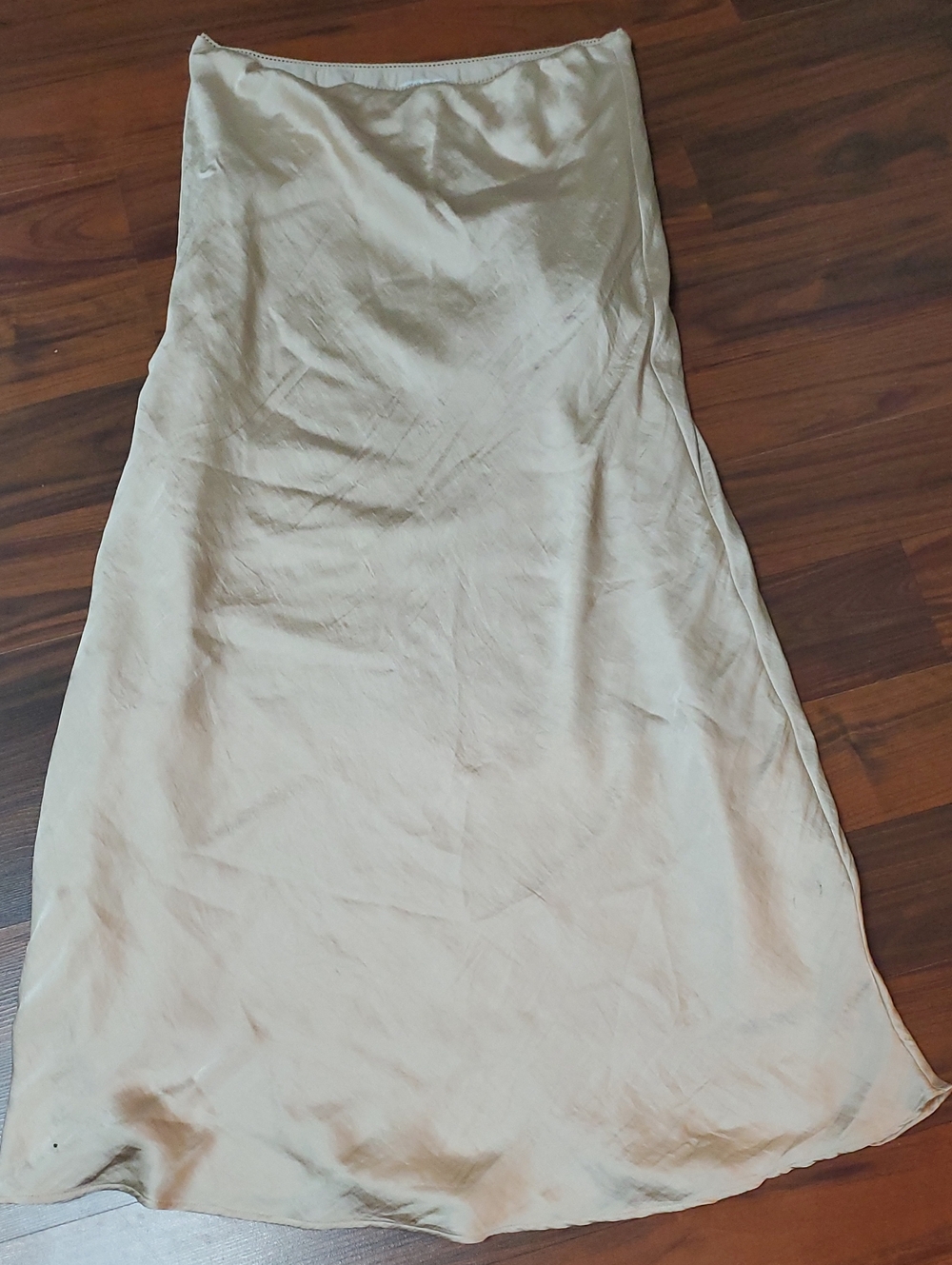 American Eagle Outfitters Cream Bkush Peach Color Lace-Trim Lined Skirt